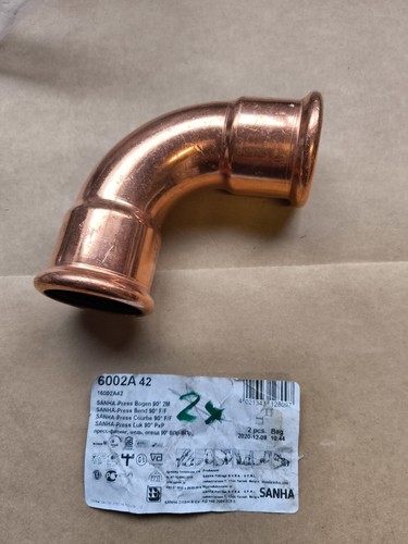 Sanha bogen 2m fitting - sanha, 90°