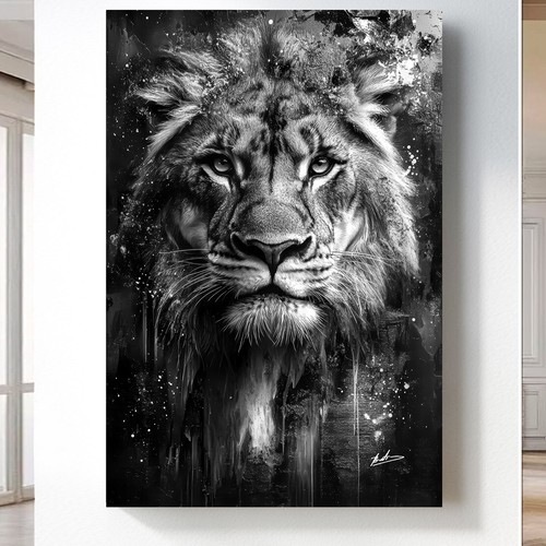 Leinwand bild löwe - bild, tiere